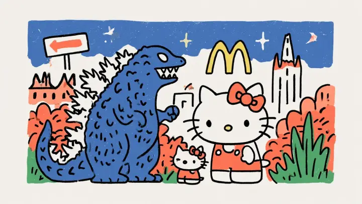 McDonald’s Happy Meal’lerde Hello Kitty ve Godzilla’nın Ortak Oyunu