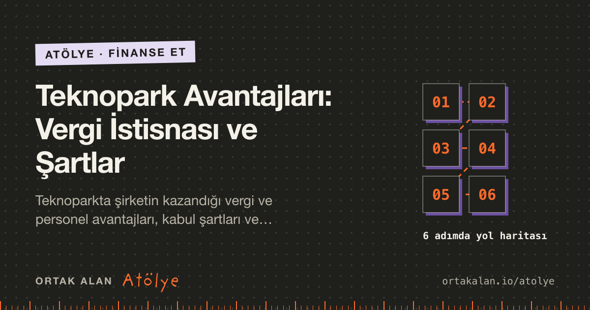 Teknopark Avantajları: Vergi İstisnası ve Şartlar kapak görseli: 6 adımlık yol haritası